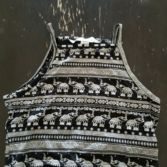 Elephant patterned crop top - Picture 1 of 2